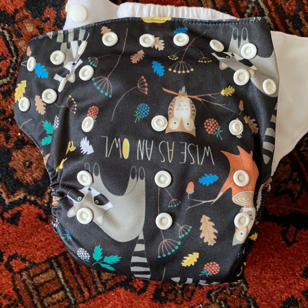 Cloth diaper woodland theme
